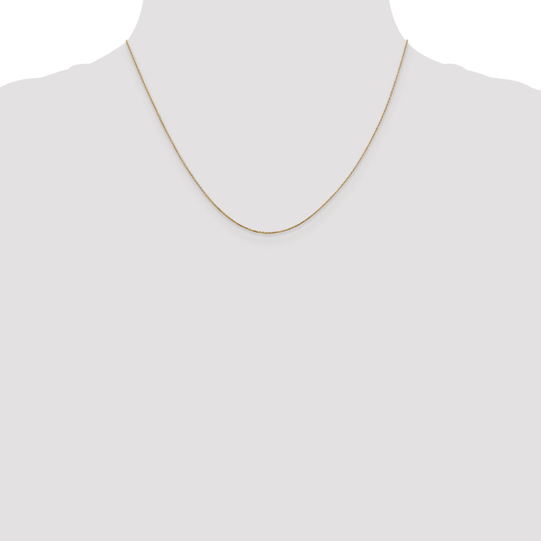 14k .6mm D/C Round Open Link Cable Chain