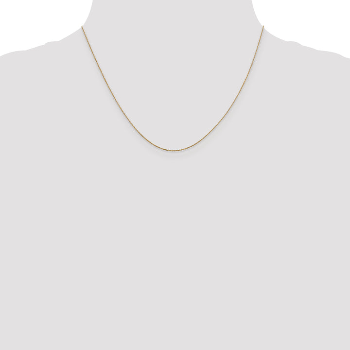 14k .6mm D/C Round Open Link Cable Chain