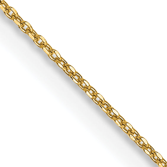 14k .6mm D/C Round Open Link Cable Chain