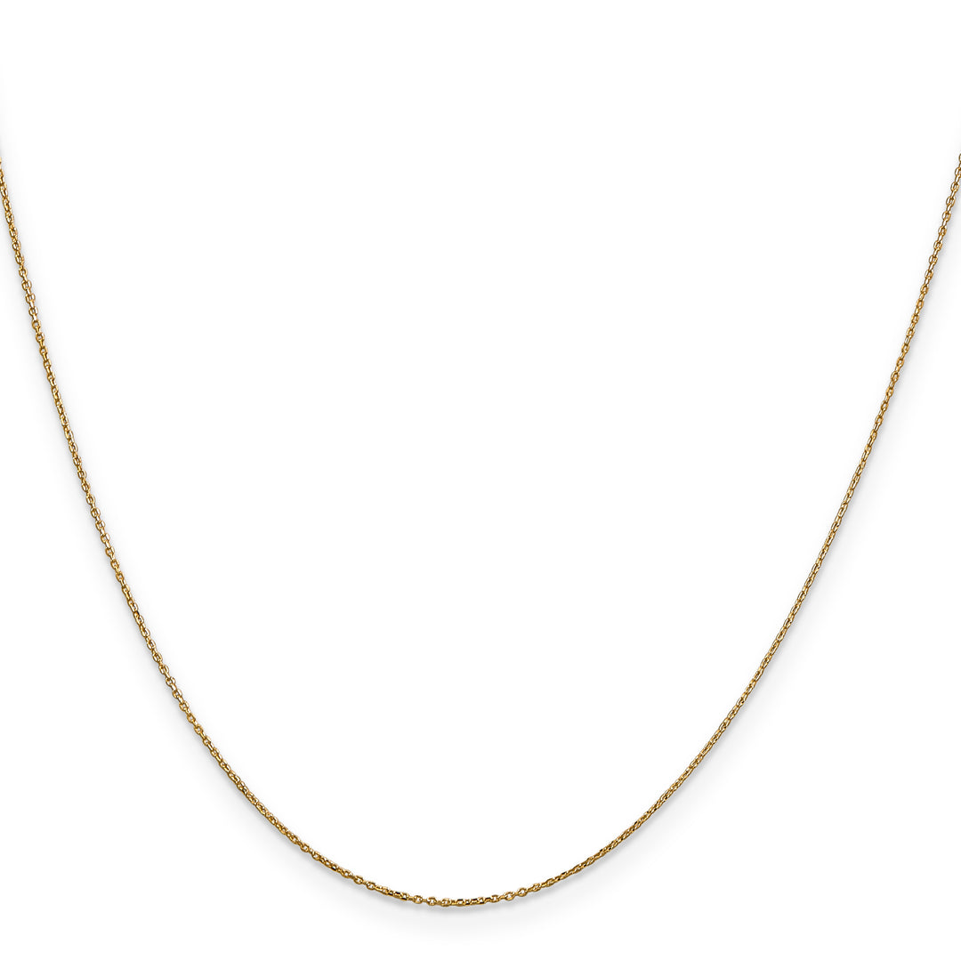 14k .6mm D/C Round Open Link Cable Chain