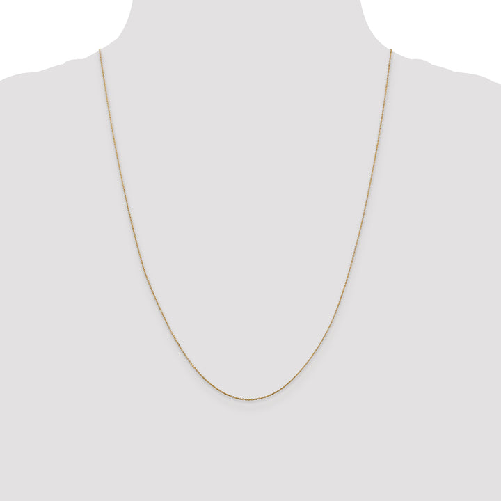 14k .6mm D/C Round Open Link Cable Chain