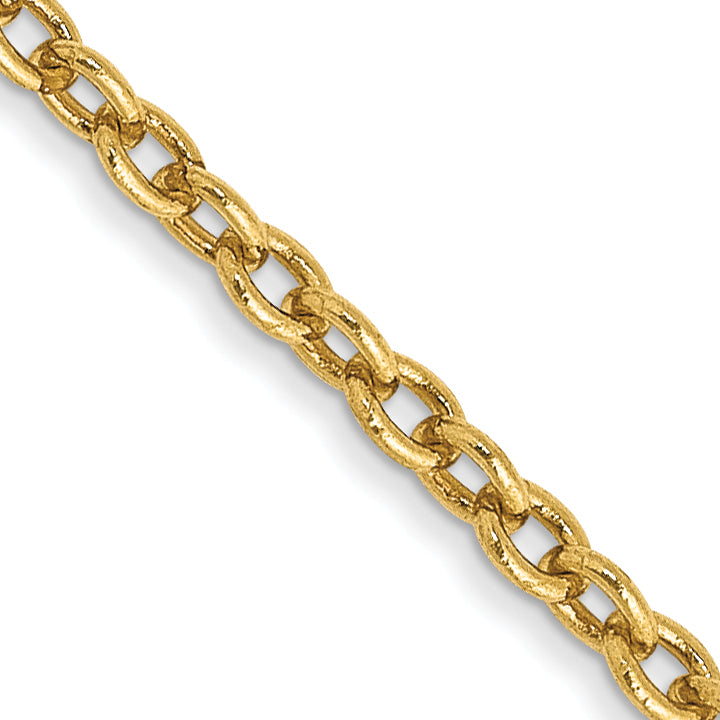 14k 1.8mm Forzantine Cable Chain