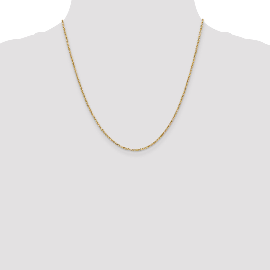 14k 1.8mm Forzantine Cable Chain