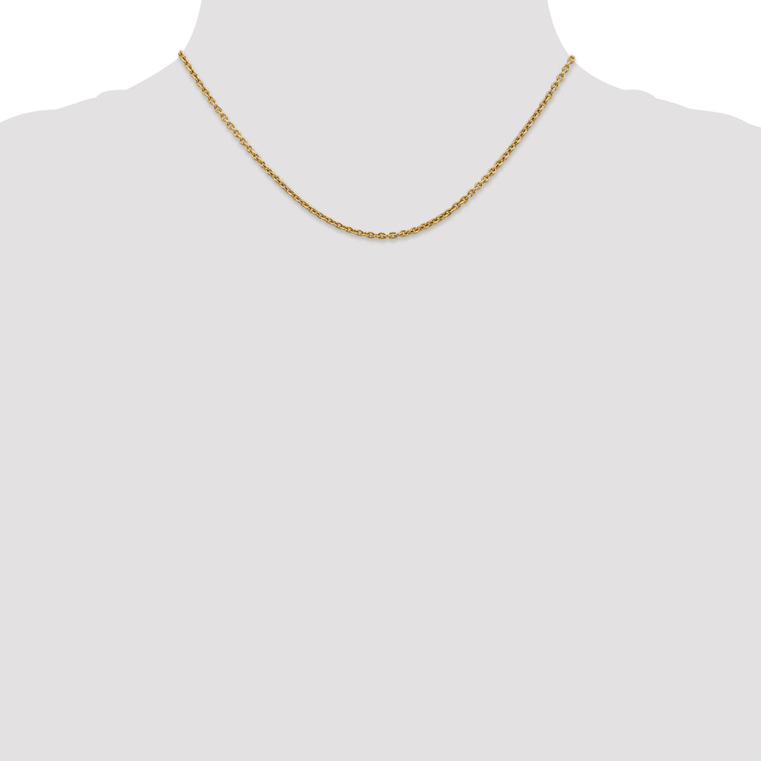 14k 2.2mm Forzantine Cable Chain