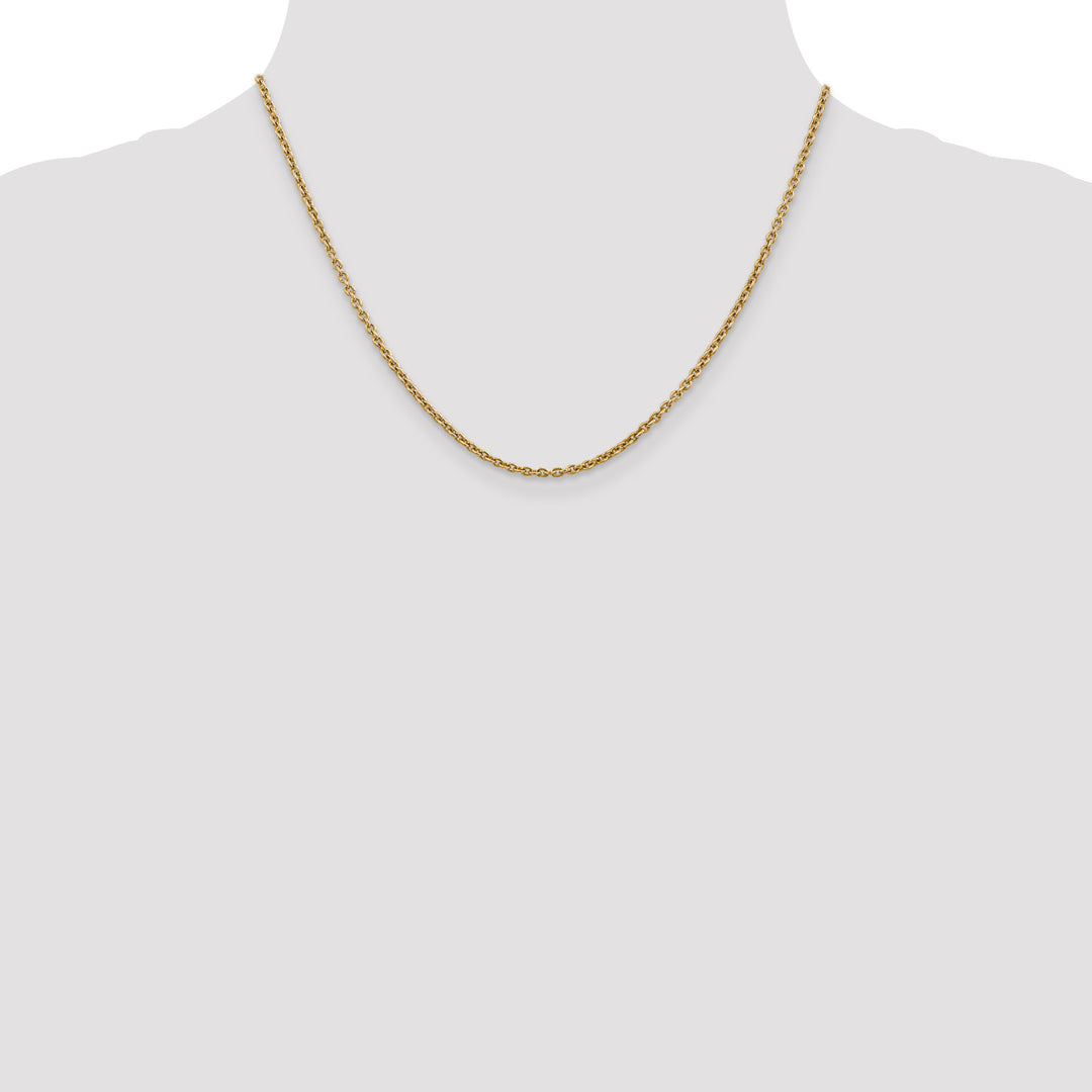 14k 2.2mm Forzantine Cable Chain