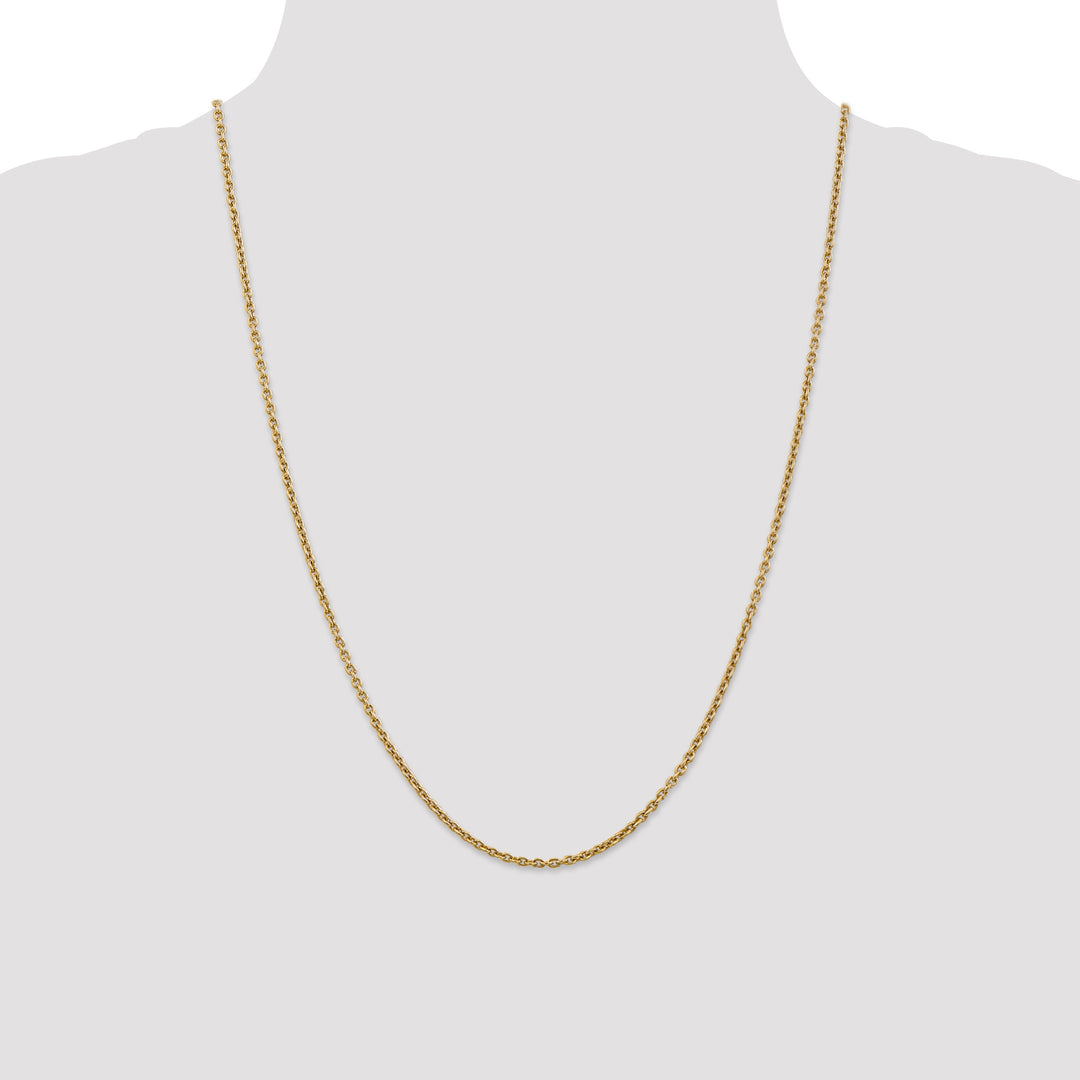 14k 2.2mm Forzantine Cable Chain
