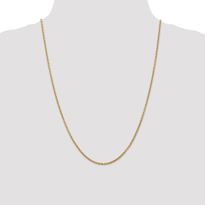 14k 2.2mm Forzantine Cable Chain