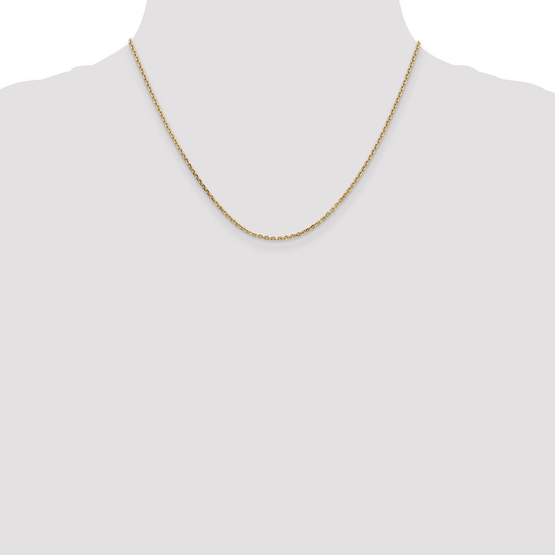 14k 1.65mm D/C Cable Chain