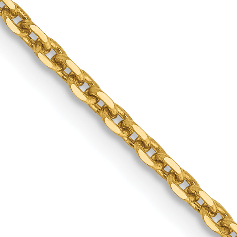 14k 1.65mm D/C Cable Chain
