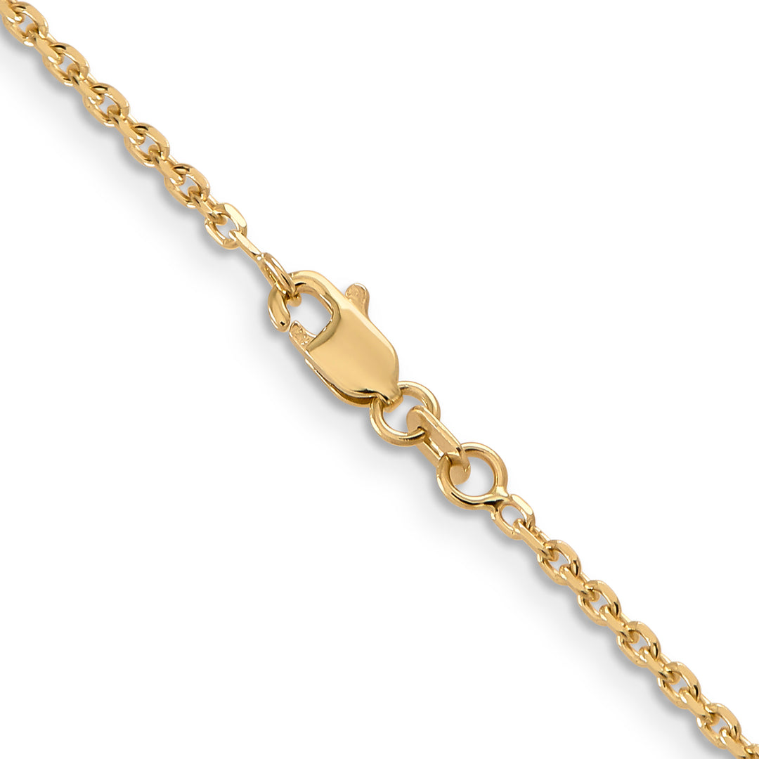 14k 1.65mm D/C Cable Chain