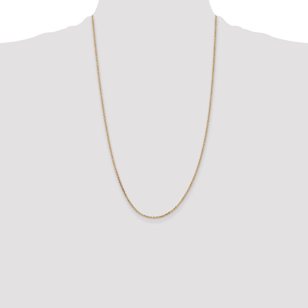 14k 1.65mm D/C Cable Chain