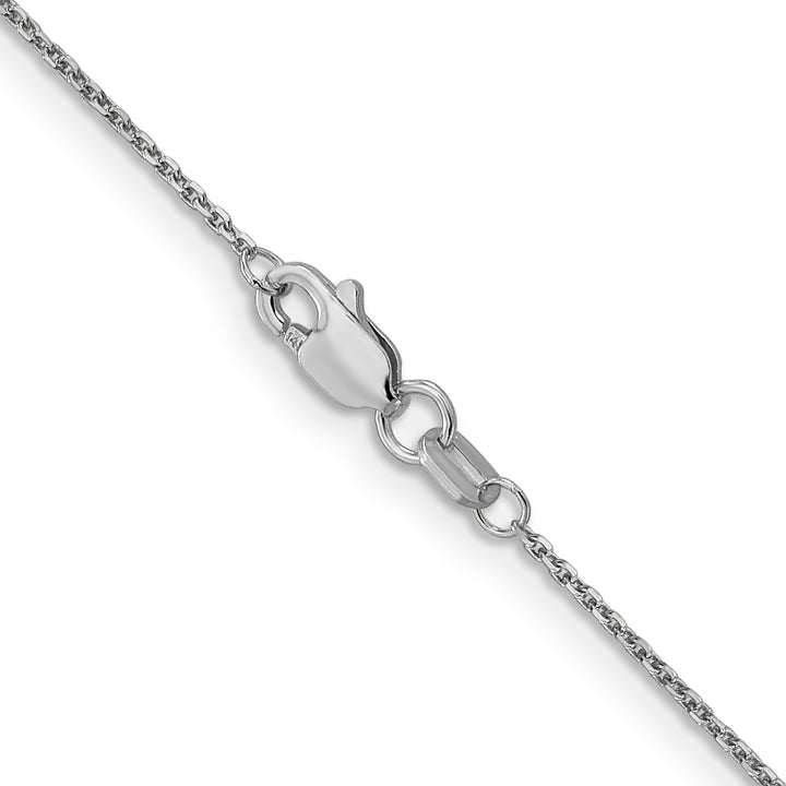 14k White Gold .95mm D/C Cable Chain