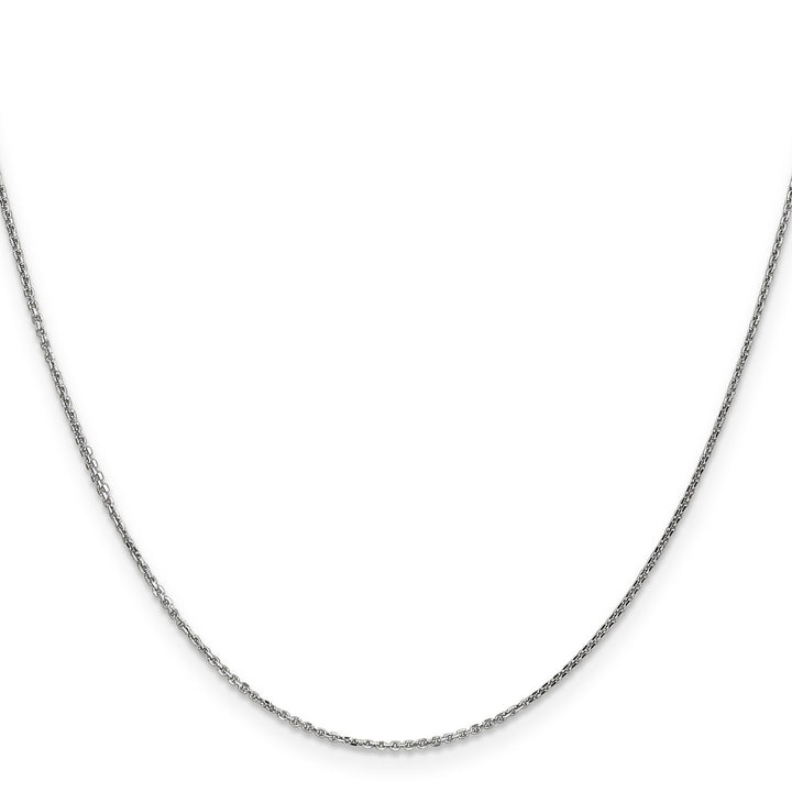 14k White Gold .95mm D/C Cable Chain