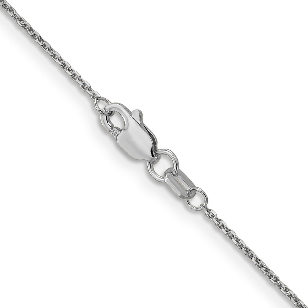 14k White Gold .95mm D/C Cable Chain