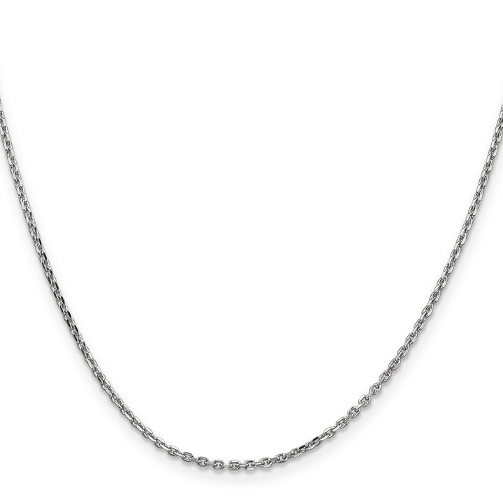 14k White Gold 1.65mm D/C Cable Chain