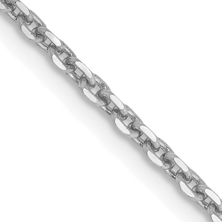 14k White Gold 1.65mm D/C Cable Chain
