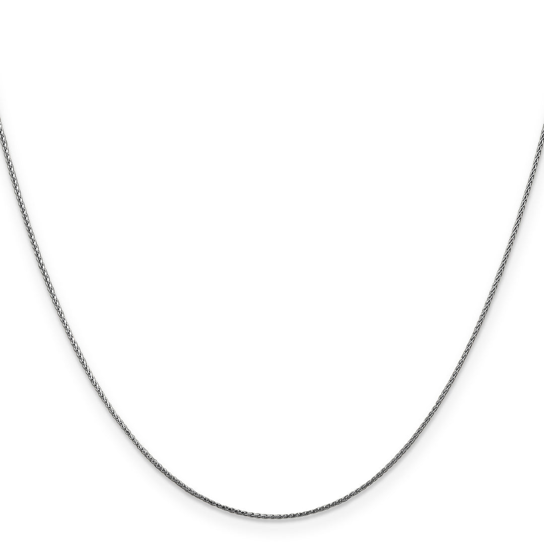 14k White Gold .85mm D/C Spiga with Lobster Clasp Chain