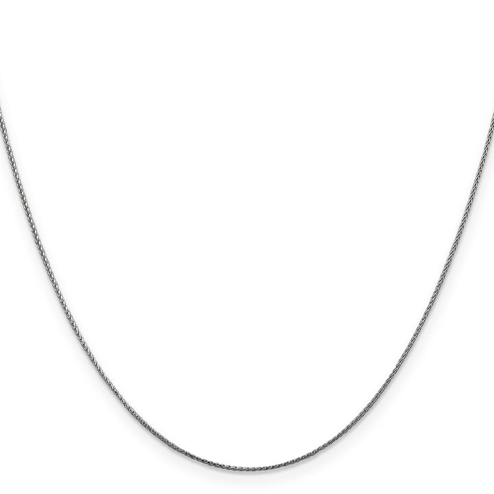 14k White Gold .85mm D/C Spiga with Lobster Clasp Chain