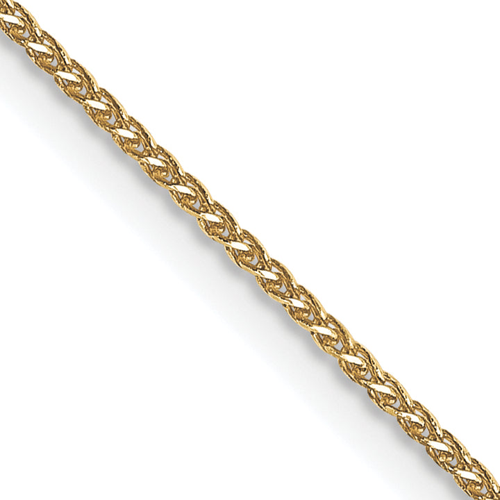 14K 16 inch .85mm Diamond-cut Spiga with Lobster Clasp Chain