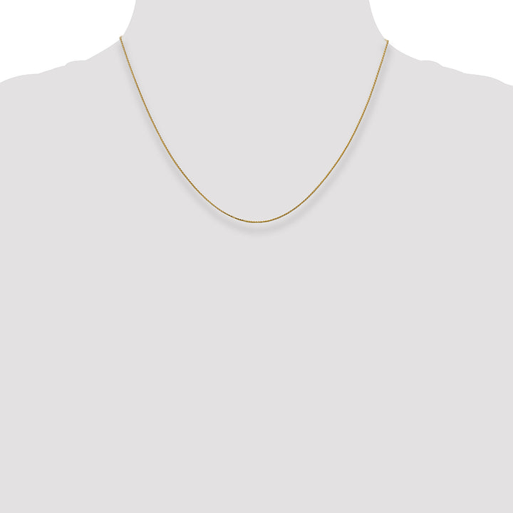 14k .85mm D/C Spiga with Spring Ring Clasp Chain