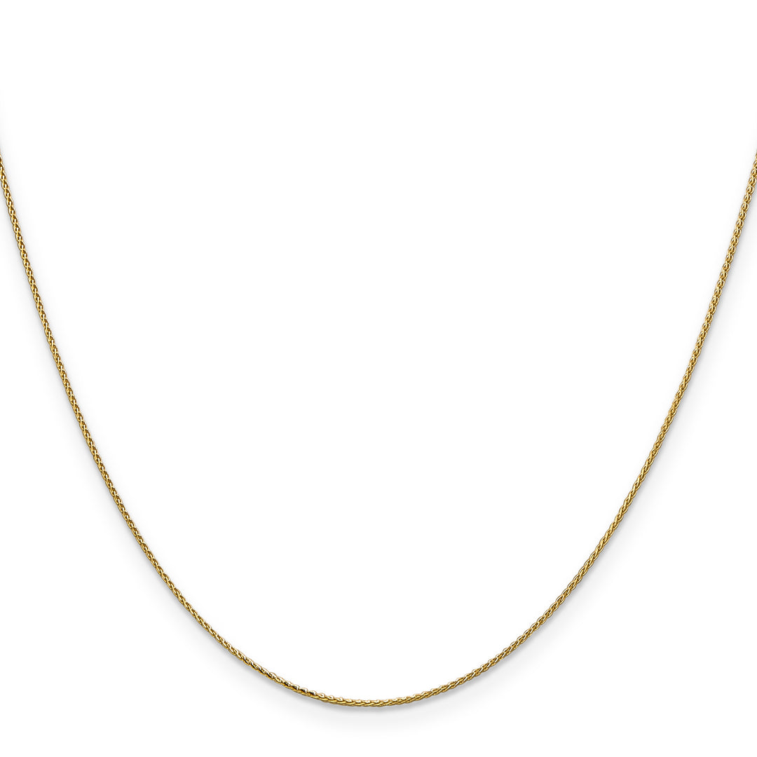 14k .85mm Diamond Cut Spiga with Spring Ring Clasp Chain