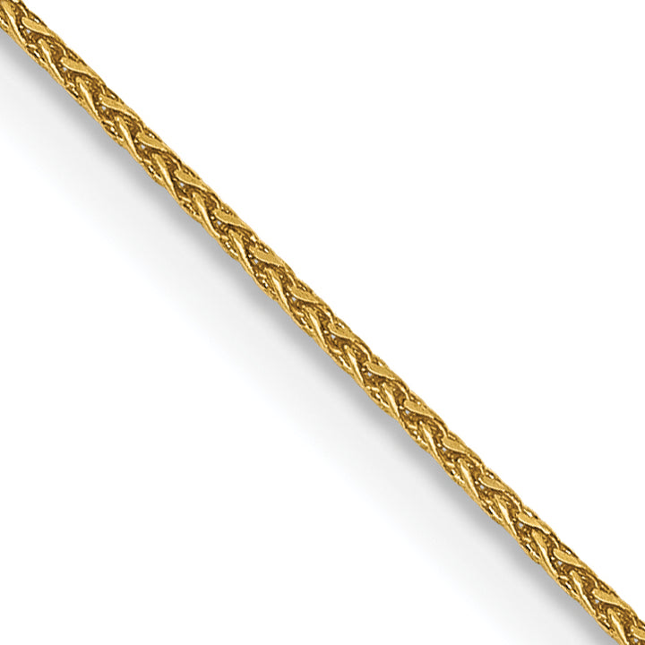14K 16 inch .85mm Diamond-cut Spiga with Spring Ring Clasp Chain