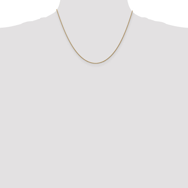 14k 1.05mm D/C Spiga with Lobster Clasp Chain