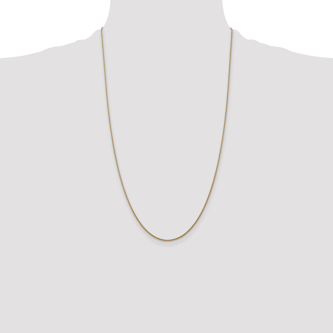 14k 1.05mm D/C Spiga with Lobster Clasp Chain