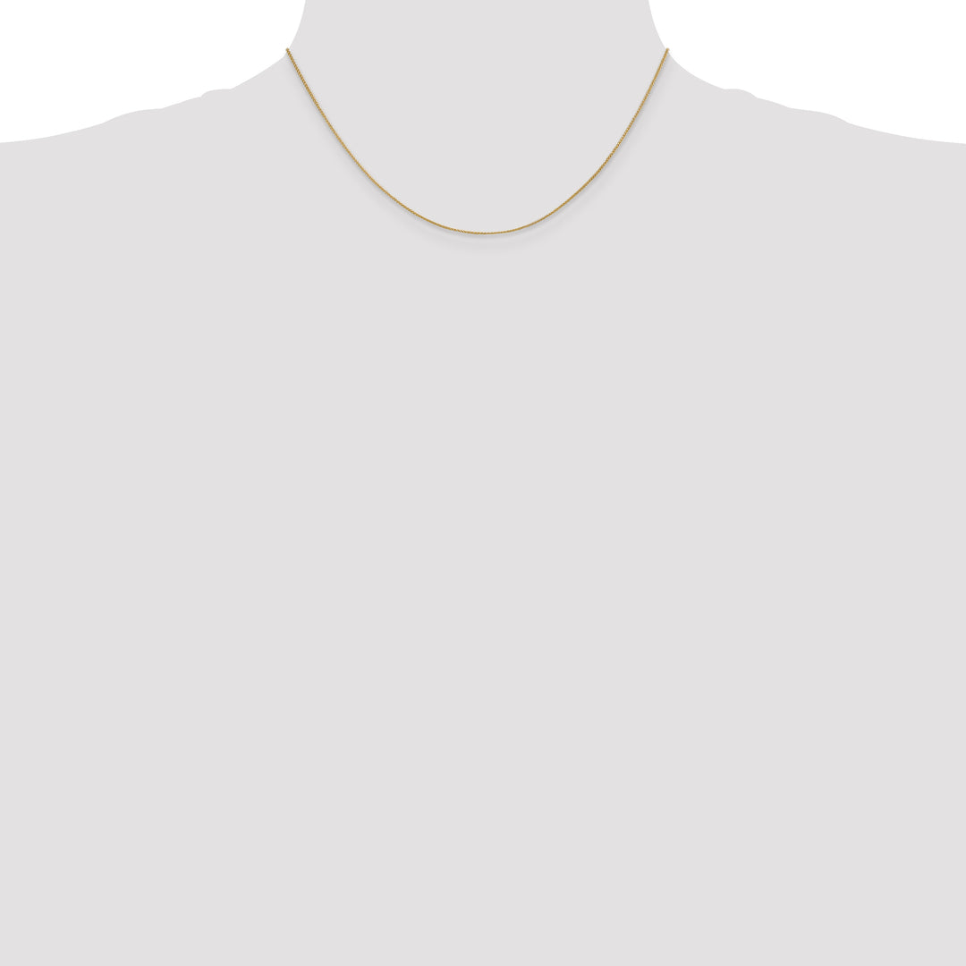 14k .85mm Spiga with Spring Ring Clasp Chain