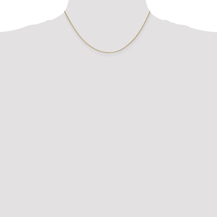 14k .85mm Spiga with Spring Ring Clasp Chain