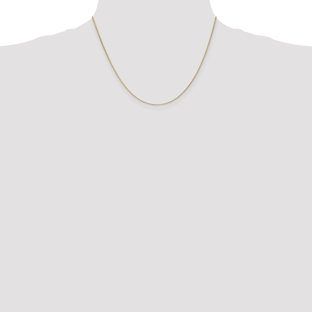 14k .85mm Spiga with Spring Ring Clasp Chain