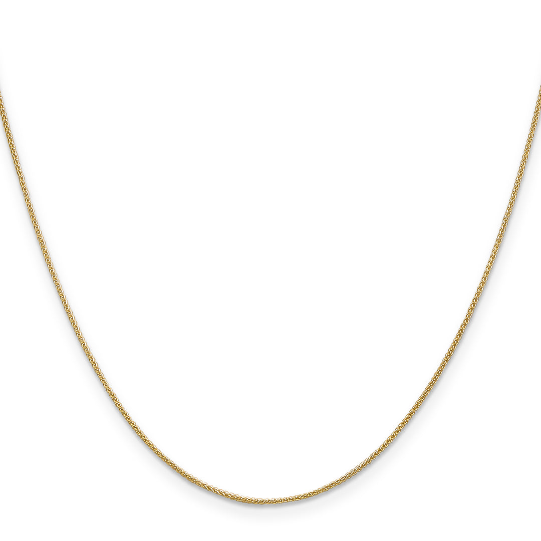 14k .85mm Spiga with Spring Ring Clasp Chain