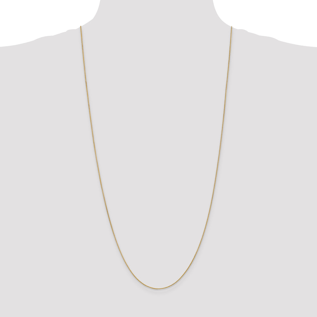 14k .85mm Spiga with Spring Ring Clasp Chain