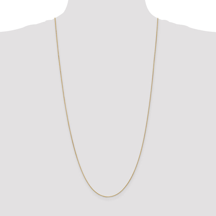 14k .85mm Spiga with Spring Ring Clasp Chain
