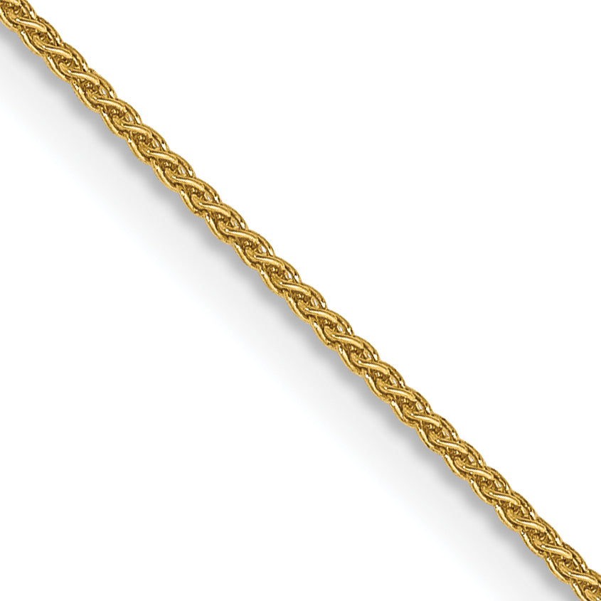 14K 16 inch .85mm Spiga with Spring Ring Clasp Chain