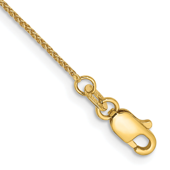 14k .85mm Spiga Chain Anklet