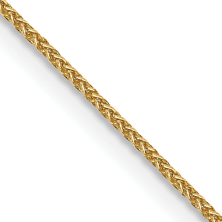14K 16 inch .85mm Spiga with Lobster Clasp Chain
