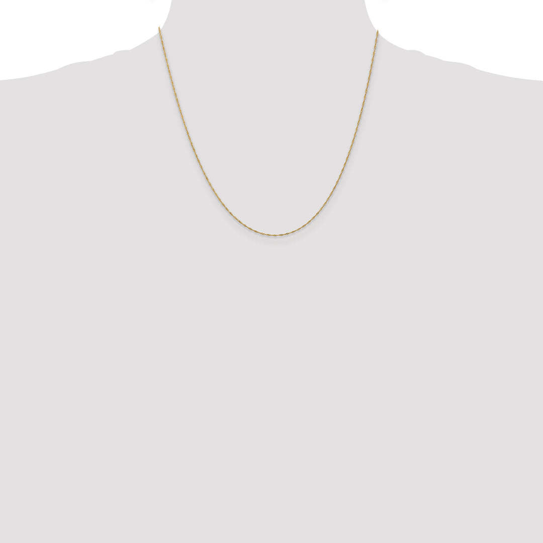 14k 1mm Singapore Chain