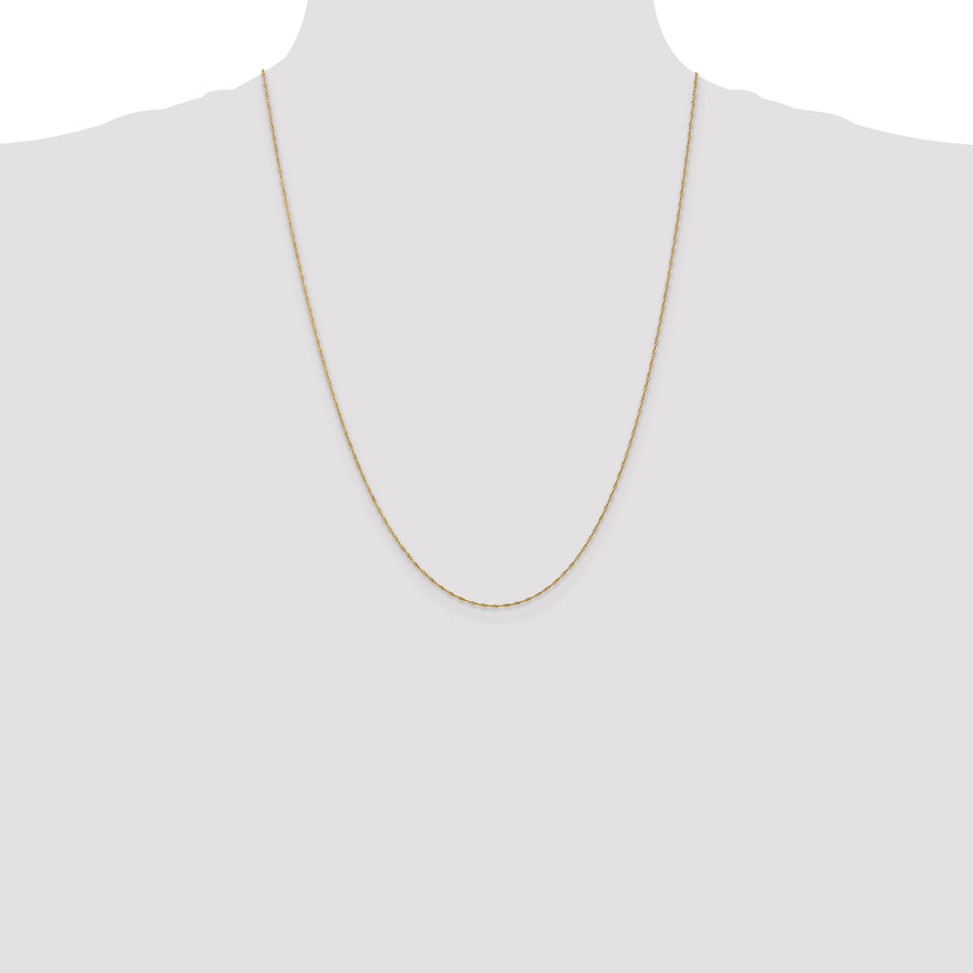 14k 1mm Singapore Chain