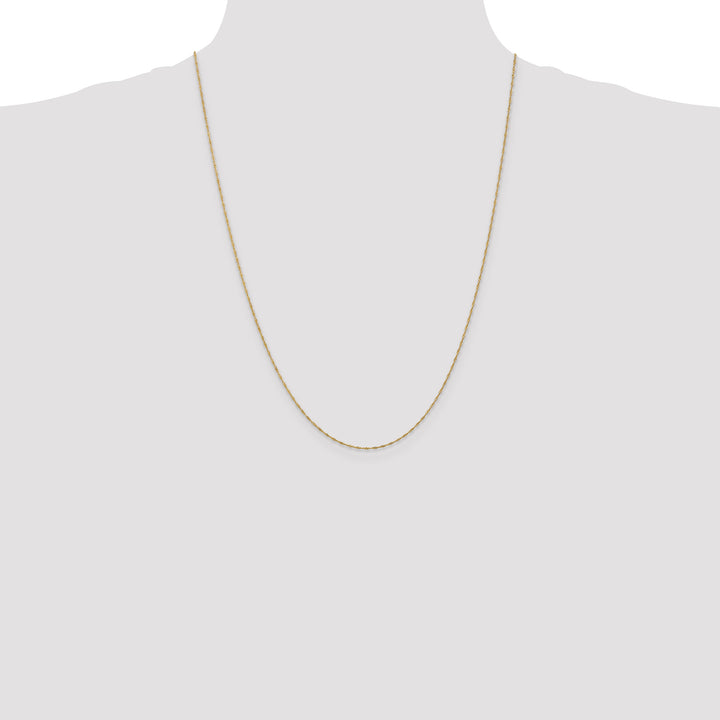 14k 1mm Singapore Chain