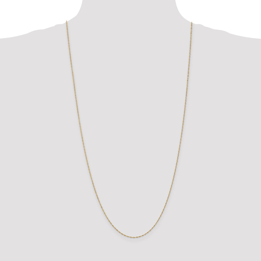 14k 1mm Singapore Chain