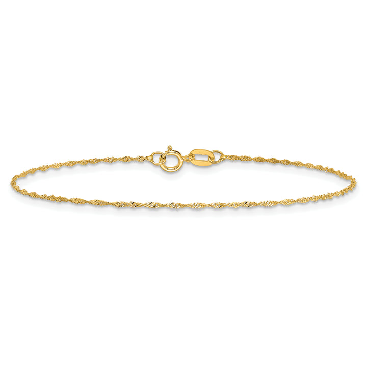 14k 1mm Singapore Chain