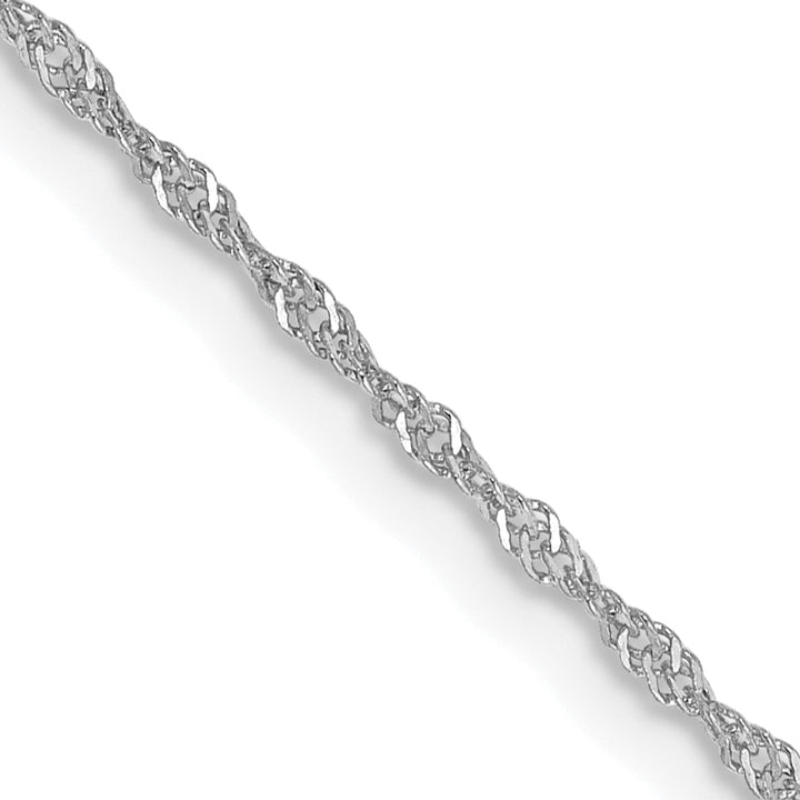 14k WG 1.1mm Singapore Chain