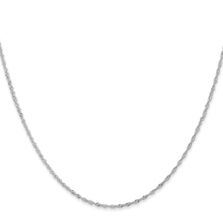 14k WG 1.1mm Singapore Chain