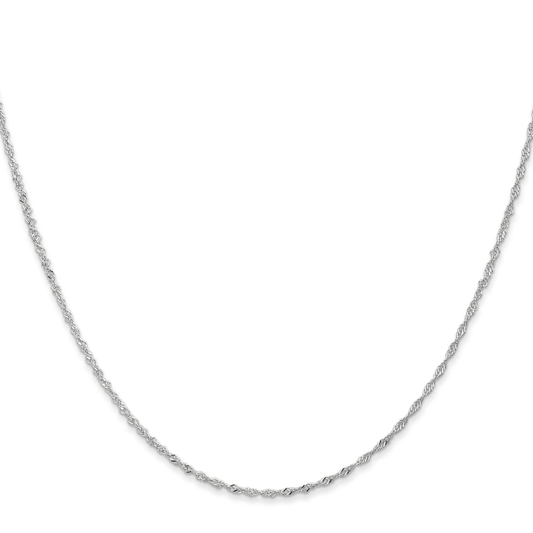 14k WG 1.1mm Singapore Chain