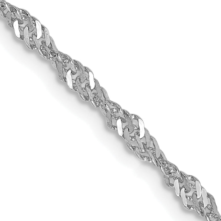 14k WG 2.0mm Singapore Chain