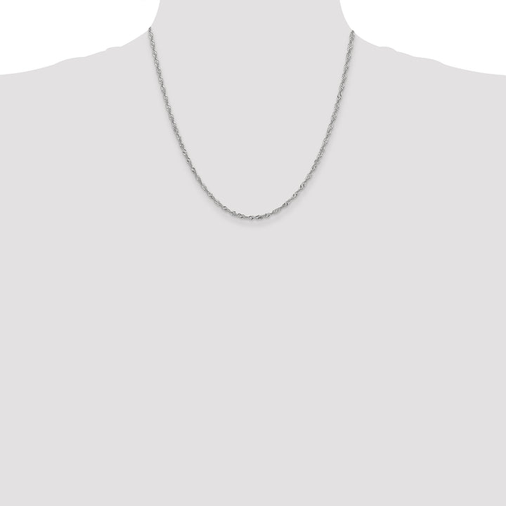 14k WG 2.0mm Singapore Chain