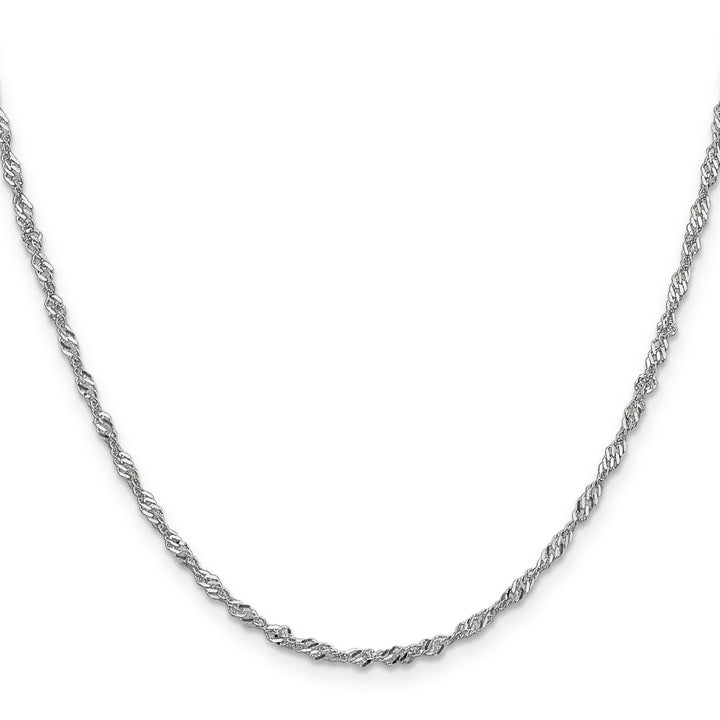 14k WG 2.0mm Singapore Chain