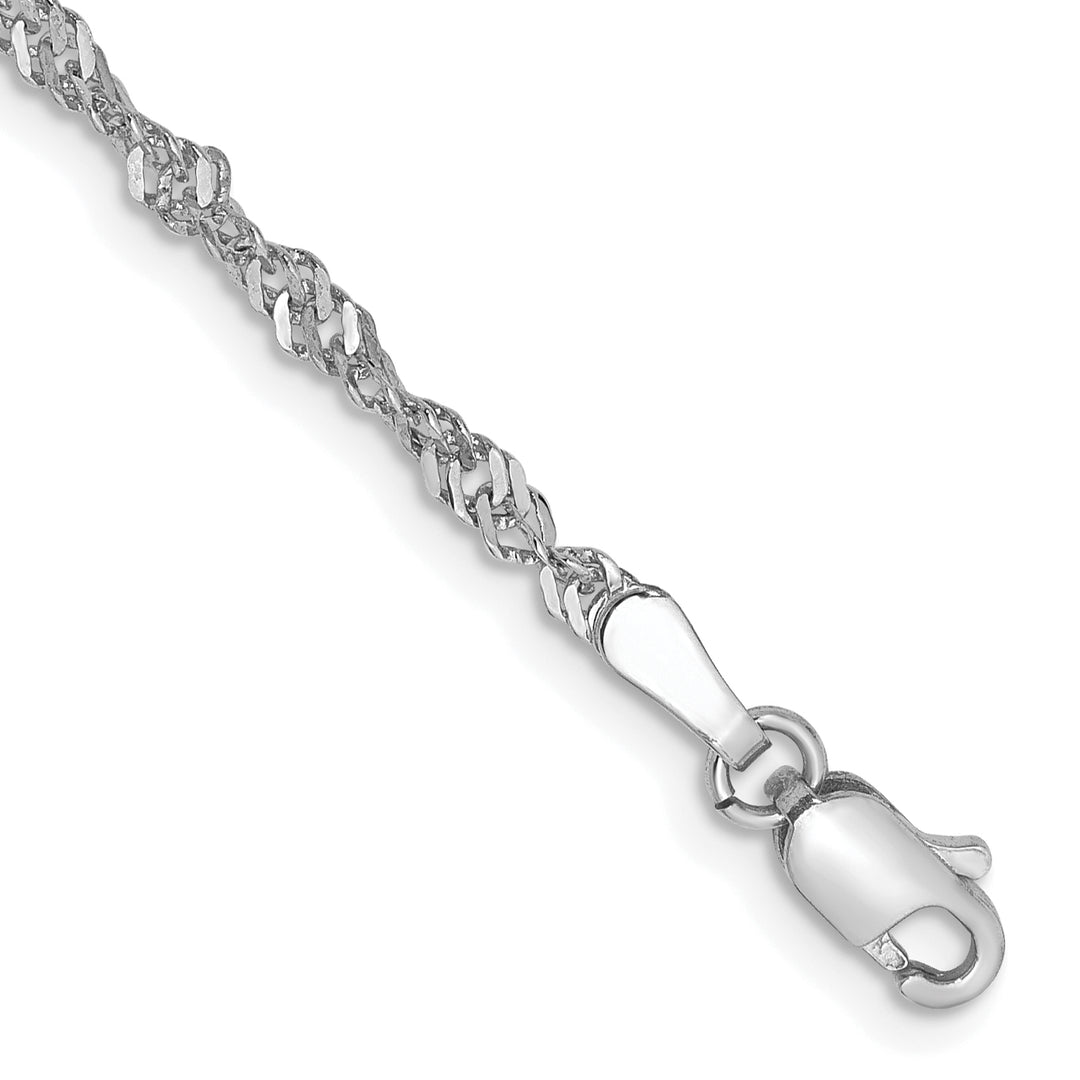 14k WG 2.0mm Singapore Chain