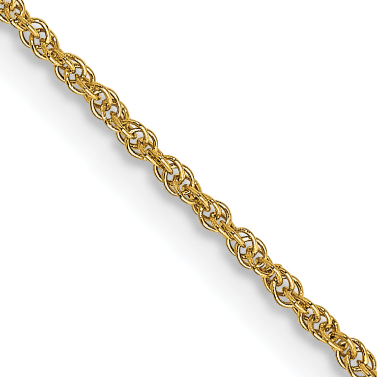 14k 1.1mm Baby Rope Chain